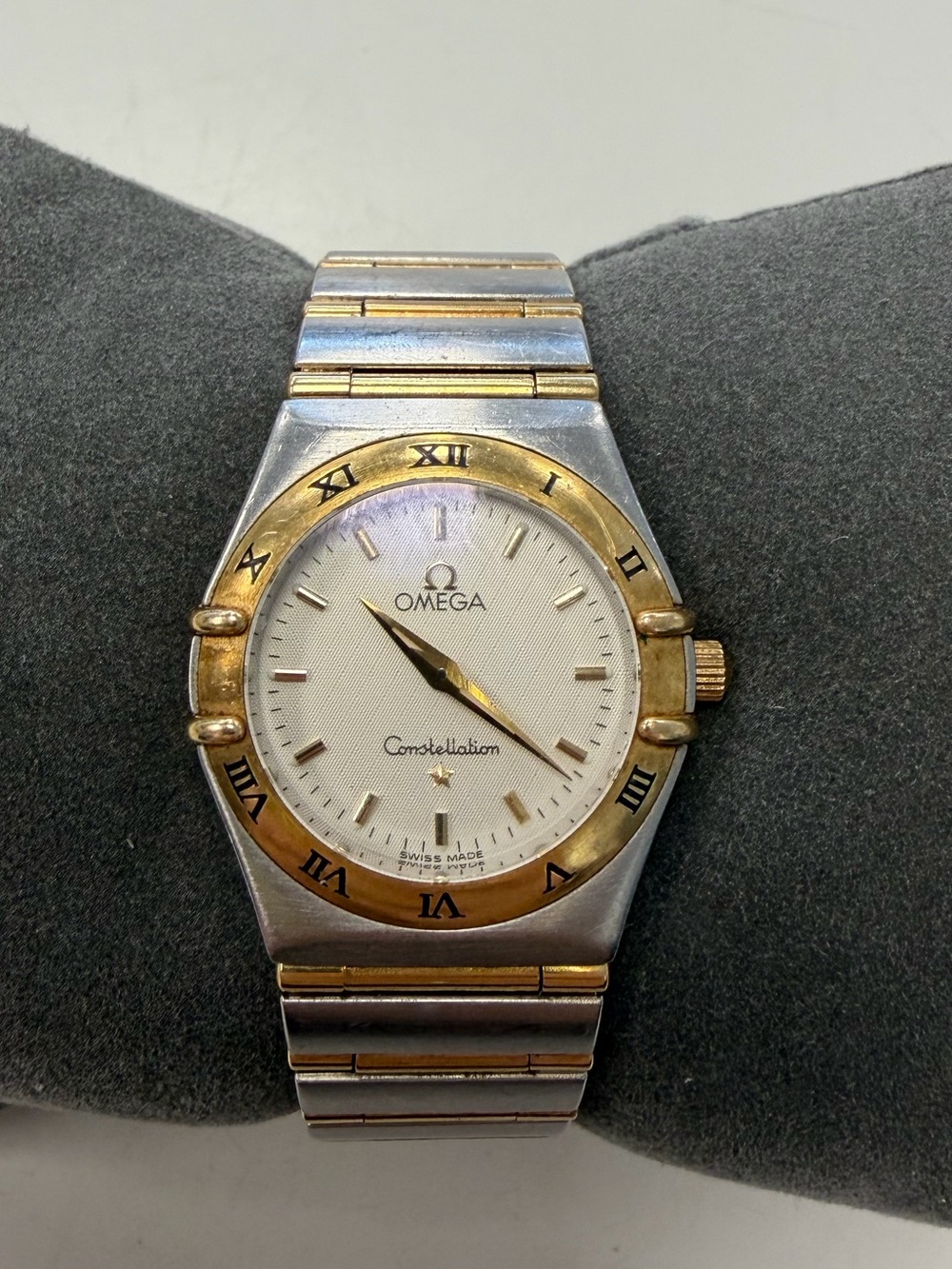 Omega Constellation 18k Yellow Gold and Stainless Ladies Two-Tone Watch